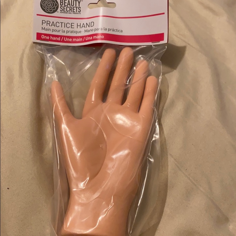 Nail practice hand